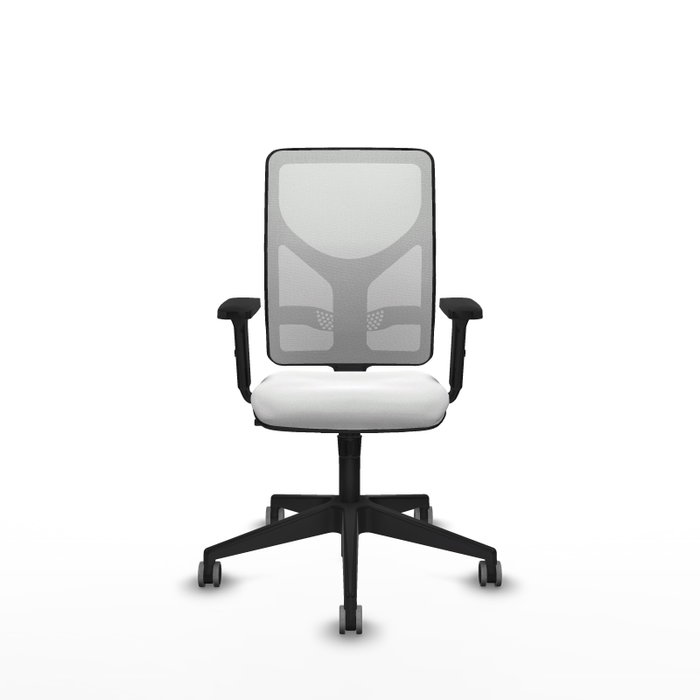PIQUERAS Y CRESPO Silla de oficina Motilla con mecanismo Sincro y brazos 2D en color blanco PIQUERAS Y CRESPO Silla de oficina Motilla con mecanismo Sincro y brazos 2D en color blanco