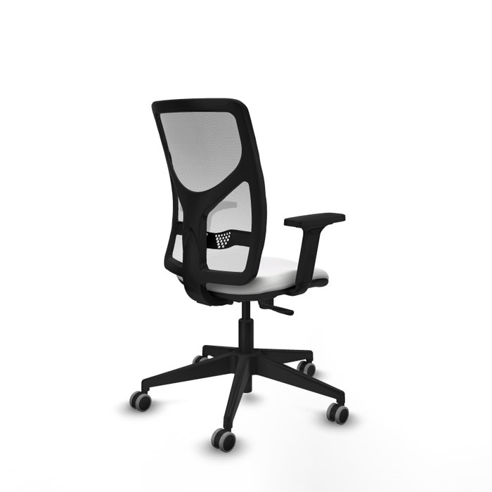 PIQUERAS Y CRESPO Silla de oficina Motilla con mecanismo Sincro y brazos 2D en color blanco PIQUERAS Y CRESPO Silla de oficina Motilla con mecanismo Sincro y brazos 2D en color blanco