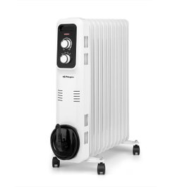 Orbegozo RL 2500 Radiador de aceite eléctrico de 2500W, 11 elementos, Blanco