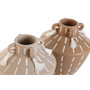 DKD Home Decor Jarrón de Cerámica Flecos Surtido de 2 Unidades