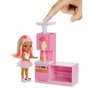 MGA Rainbow High Little Dessert Shop Playset con Muñeca Kandy y Kit de Repostería