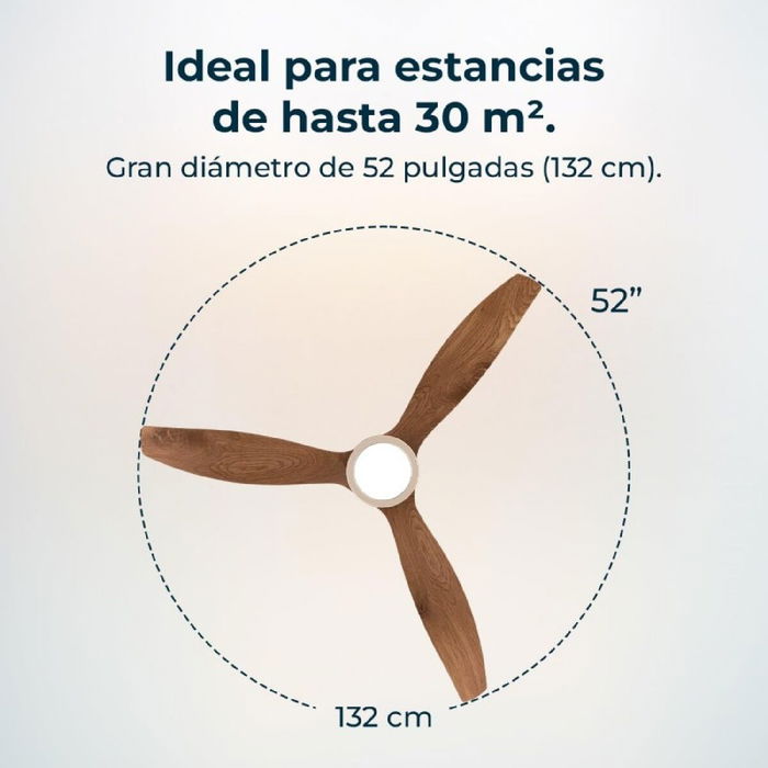 Ventilador de Techo Cecotec EnergySilence Aero 5295 Ø 132 cm Negro Dorado 18 W 35 W