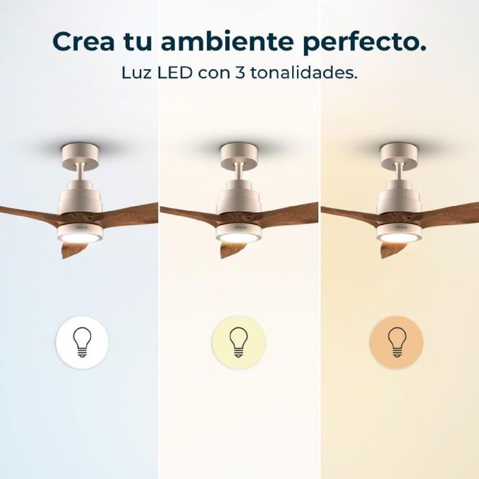 Ventilador de Techo Cecotec EnergySilence Aero 5295 Ø 132 cm Negro Dorado 18 W 35 W