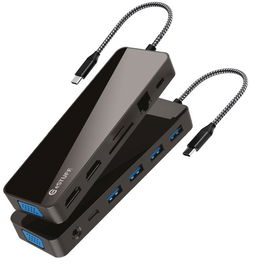 eSTUFF Dock Móvil USB-C 13 en 1 Triple Pantalla