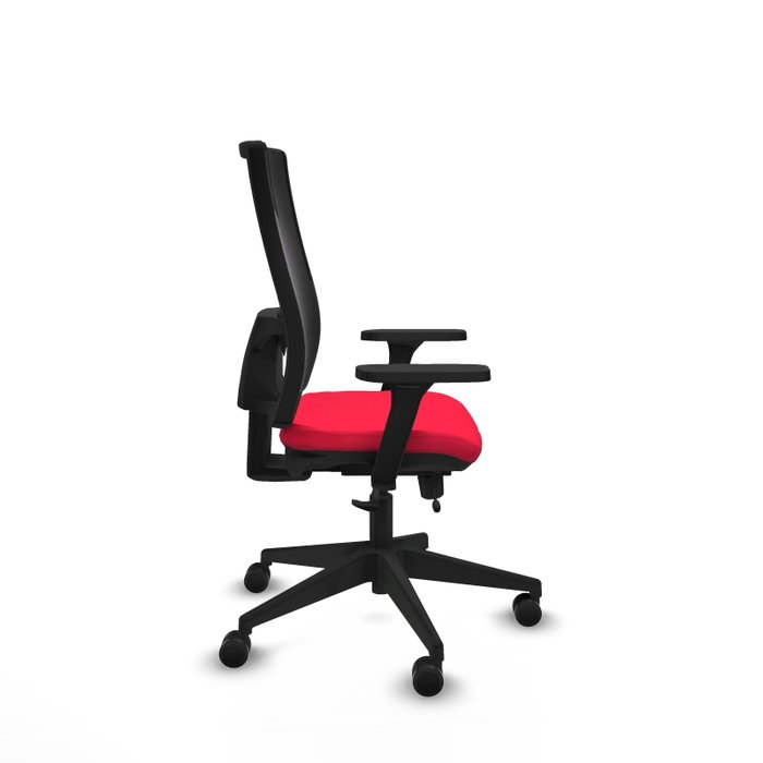 PIQUERAS Y CRESPO Silla de oficina Horna Rojo/Negro con Mecanismo Sincro/Traslack