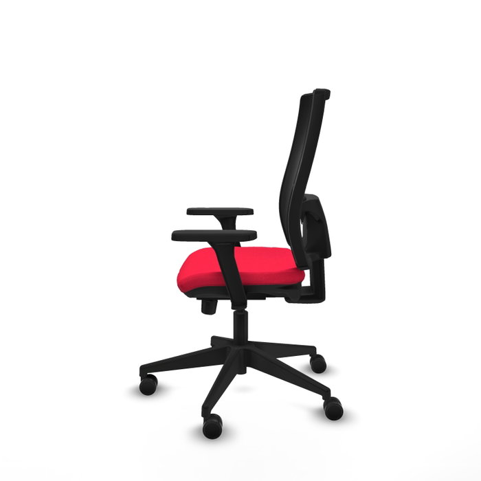 PIQUERAS Y CRESPO Silla de oficina Horna Rojo/Negro con Mecanismo Sincro/Traslack