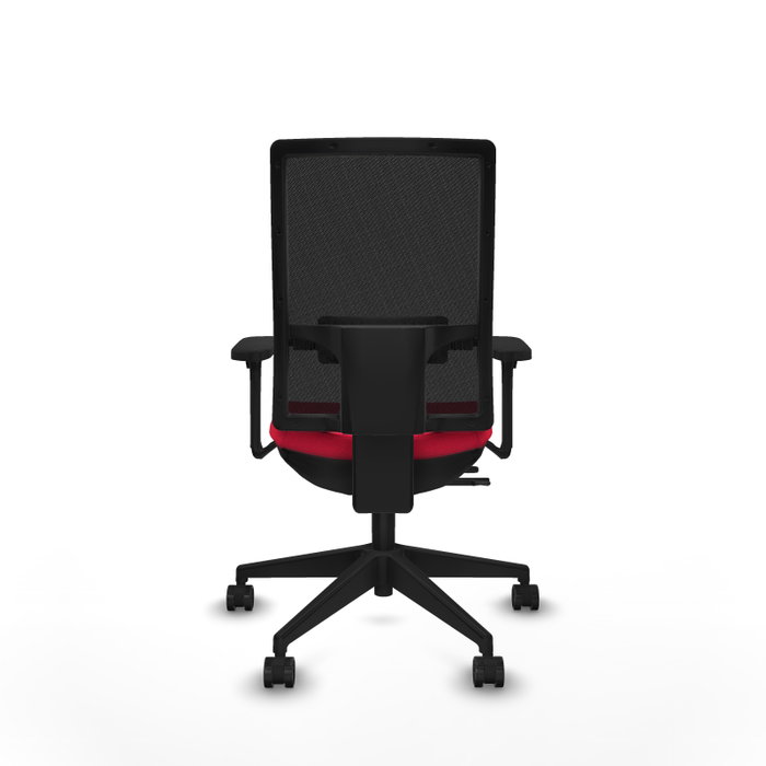 PIQUERAS Y CRESPO Silla de oficina Horna Rojo/Negro con Mecanismo Sincro/Traslack