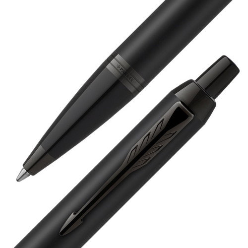 Parker Bolígrafo IM Achromatic Black Negro Mate Azul