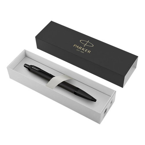 Parker Bolígrafo IM Achromatic Black Negro Mate Azul