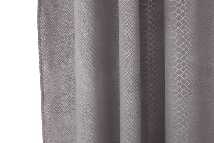 DKD Home Decor Cortina Cocodrile Urban Malva Poliester 260 x 140 cm (2 Unidades)