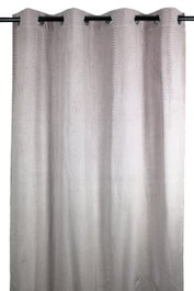 DKD Home Decor Cortina de Poliéster Jaquard Malva 140x260 cm