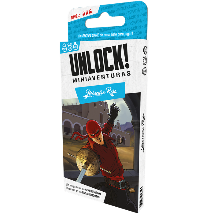 Asmodee Editions Iberica Slu Unlock! Miniaventuras Máscara Roja