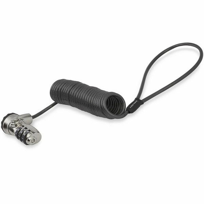 StarTech.com Cable de Seguridad con Combinación para Ordenador Portátil con Cable Autoenrrollable y 3 Dígitos
