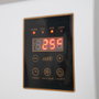 Calefactor Split de Pared 1500W PTC con Control Remoto, Termostato y Temporizador 24h, Blanco