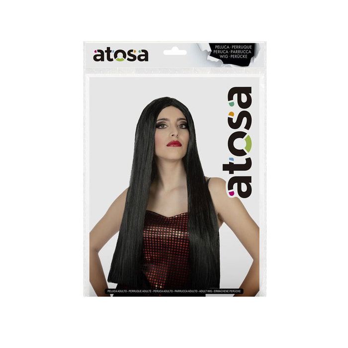 Atosa Peluca Larga Lisa Morena de 60cm y 125g Atosa Peluca Larga Lisa Morena de 60cm y 125g