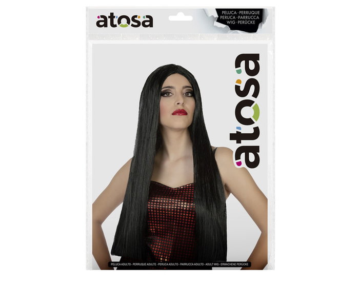 Peluca Larga Lisa Morena De 60 cm Y 120 gr Peluca Larga Lisa Morena De 60 cm Y 120 gr