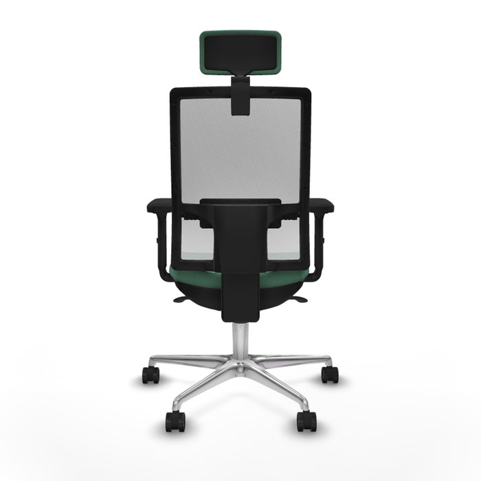 PIQUERAS Y CRESPO Silla de oficina Horna con mecanismo Sincro, Verde esmeralda y Blanco PIQUERAS Y CRESPO Silla de oficina Horna con mecanismo Sincro, Verde esmeralda y Blanco