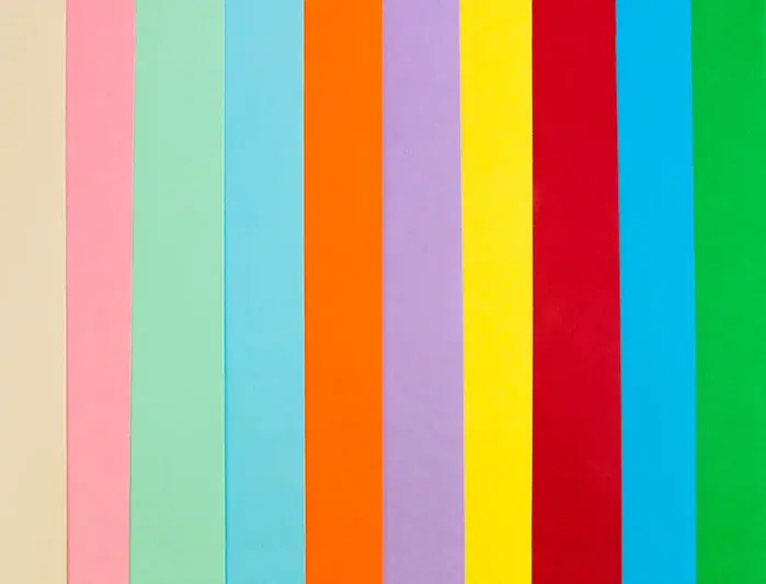 Liderpapel Cartulina A4 180g/m2 10 Colores Surtidos Paquete 100 Hojas