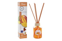 DKD Home Decor Ambientador Mikado Naranja 4x20x4 cm (6 Unidades) Cristal