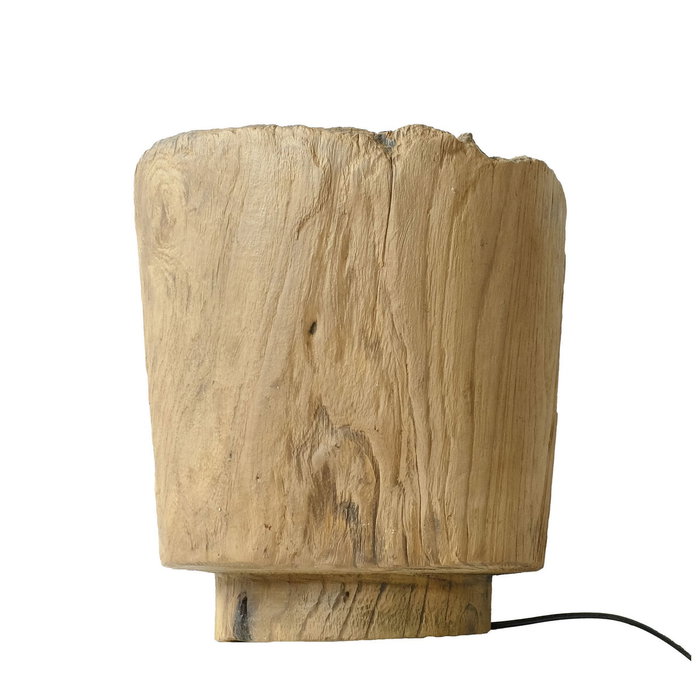 DKD Home Decor Lámpara Aplique Teca Hecha a Mano 30x15x34 cm