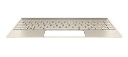 HP Teclado para portátil con acabado en oro seda y retroiluminación