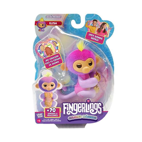 Bizak Figura Fingerlings Colores Mágicos con 70 Sonidos y Reacciones, Adivina el Futuro, 13 cm, Modelos Surtidos, Español Bizak Figura Fingerlings Colores Mágicos con 70 Sonidos y Reacciones, Adivina el Futuro, 13 cm, Modelos Surtidos, Español