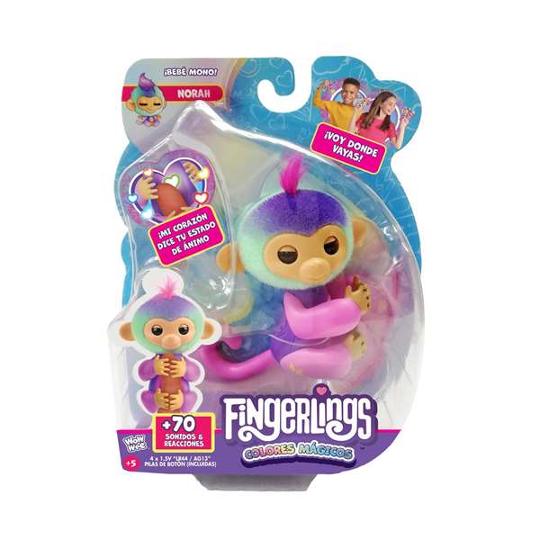 Bizak Figura Fingerlings Colores Mágicos con 70 Sonidos y Reacciones, Adivina el Futuro, 13 cm, Modelos Surtidos, Español Bizak Figura Fingerlings Colores Mágicos con 70 Sonidos y Reacciones, Adivina el Futuro, 13 cm, Modelos Surtidos, Español