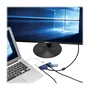 Eaton Tripp Lite U444-06N-VGU-C Adaptador USB-C a VGA con Puerto Ethernet Gigabit, USB-A 3.1 y Carga PD 60W - Resolución 1920x1080 1080p para Laptop, Tablet, MacBook