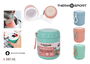 Thermosport Recipiente Hermético para Comida, Doble Pared, 380ml, 10 x 11.5 x 10 cm (12 Unidades)