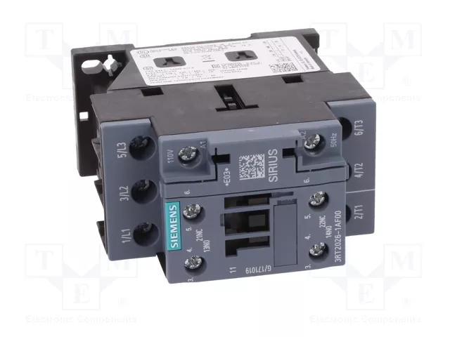 SIEMENS 3RT2026-1AF00 Contactor 3-polar 110VAC