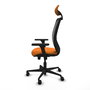 PIQUERAS Y CRESPO Silla de oficina Zulema Naranja y Negro