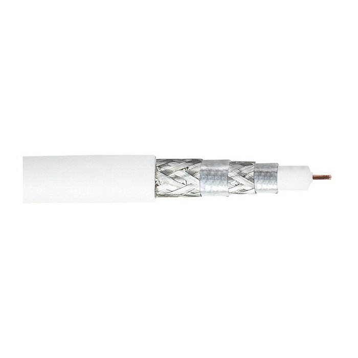 GoodConnections SmartFLEX SAT Antennenkabel - Cable para Antena de Satélite - Blanco 1 metro