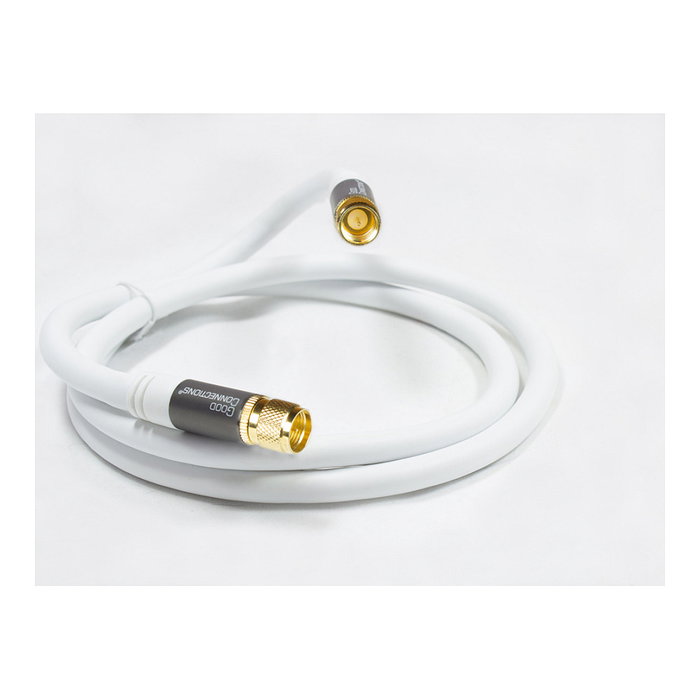 GoodConnections SmartFLEX SAT Antennenkabel - Cable para Antena de Satélite - Blanco 1 metro