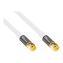 GoodConnections SmartFLEX SAT Antennenkabel - Cable para Antena de Satélite - Blanco 1 metro