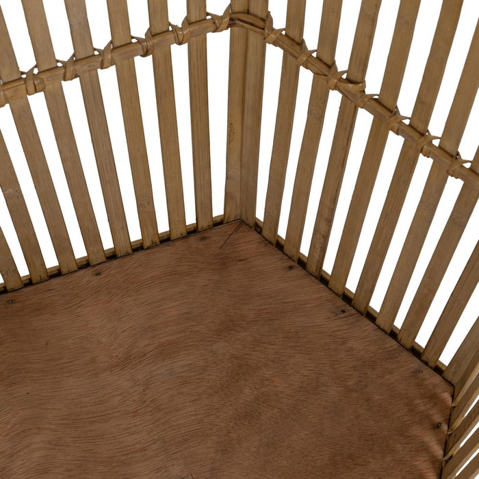 S/2 Maceteros Natural Bambú Decoración 39 X 34,50 X 35 cm