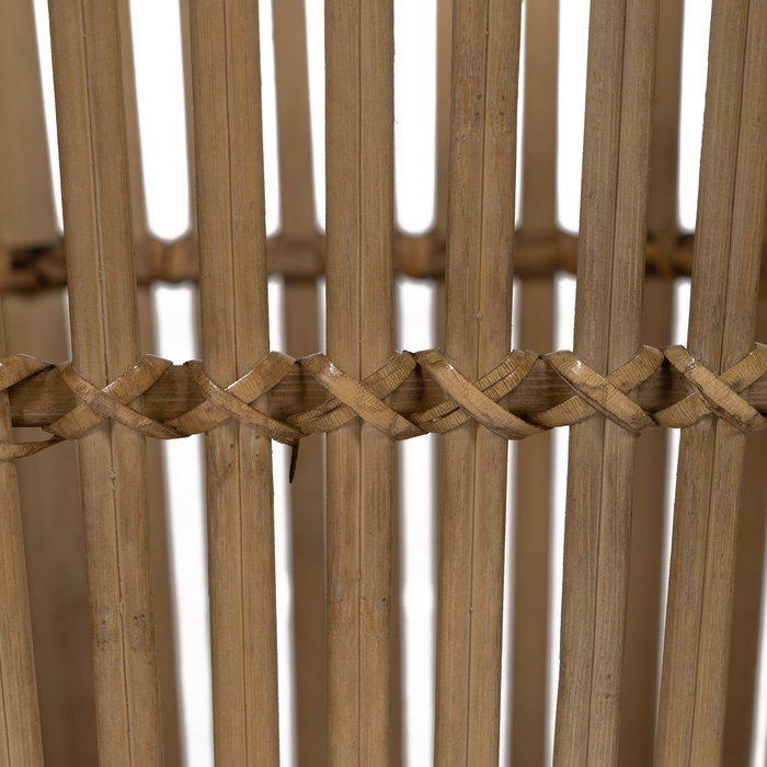 S/2 Maceteros Natural Bambú Decoración 39 X 34,50 X 35 cm