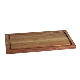 Viejo Valle Tabla Rectangular Acacia con Pizarra 36x18 cm, Grosor 1.5 cm (Set de 6)