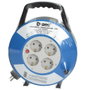 GSC Evolution Enrollacables Alargador con Asa 4 Enchufes 10M 3x1.5mm
