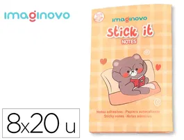 Imaginovo Stick It! Notebook Notas Adhesivas Osito Tamaños Surtidos 160 Unidades Diseño Fantasía
