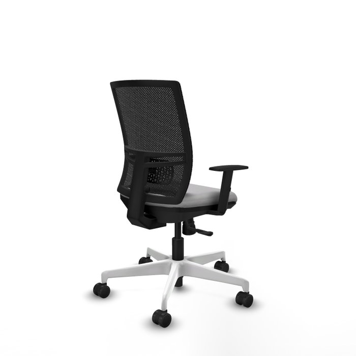 PIQUERAS Y CRESPO Silla de oficina Yunquera con mecanismo Sincro, Gris claro y Negro