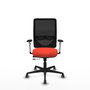 PIQUERAS Y CRESPO Silla de oficina Zulema Naranja oscuro/Negro