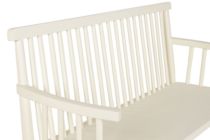 DKD Home Decor Banco Tradicional Crema 153 x 54 x 98 cm