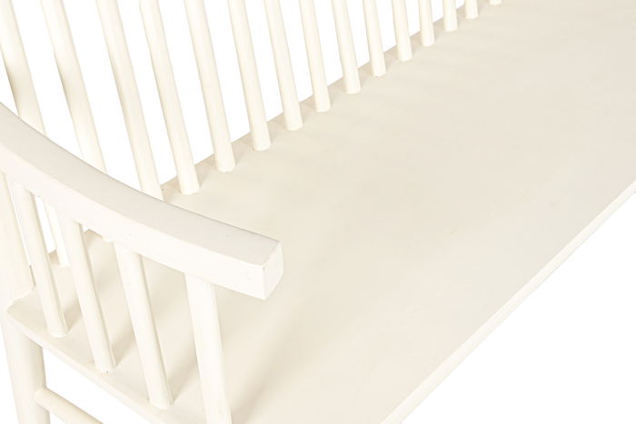 DKD Home Decor Banco Tradicional Crema 153 x 54 x 98 cm