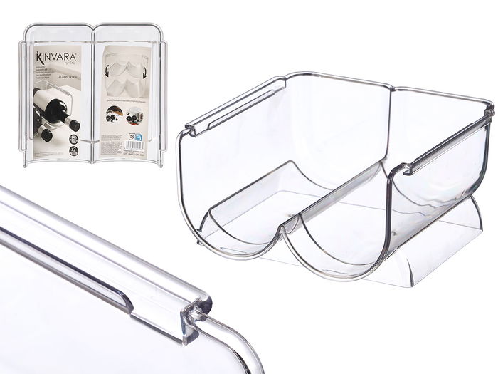 Kinvara Botellero Doble Transparente 21x11x21 cm (Set de 12) Kinvara Botellero Doble Transparente 21x11x21 cm (Set de 12)