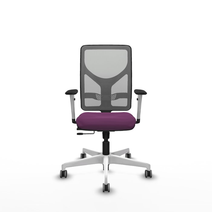 PIQUERAS Y CRESPO Silla de oficina Motilla Morada con respaldo de malla Gris PIQUERAS Y CRESPO Silla de oficina Motilla Morada con respaldo de malla Gris