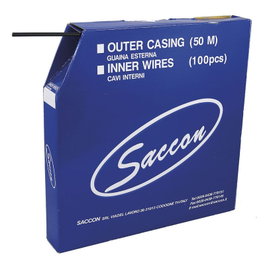 Saccon Funda de Freno Negra, Caja de 50 Metros