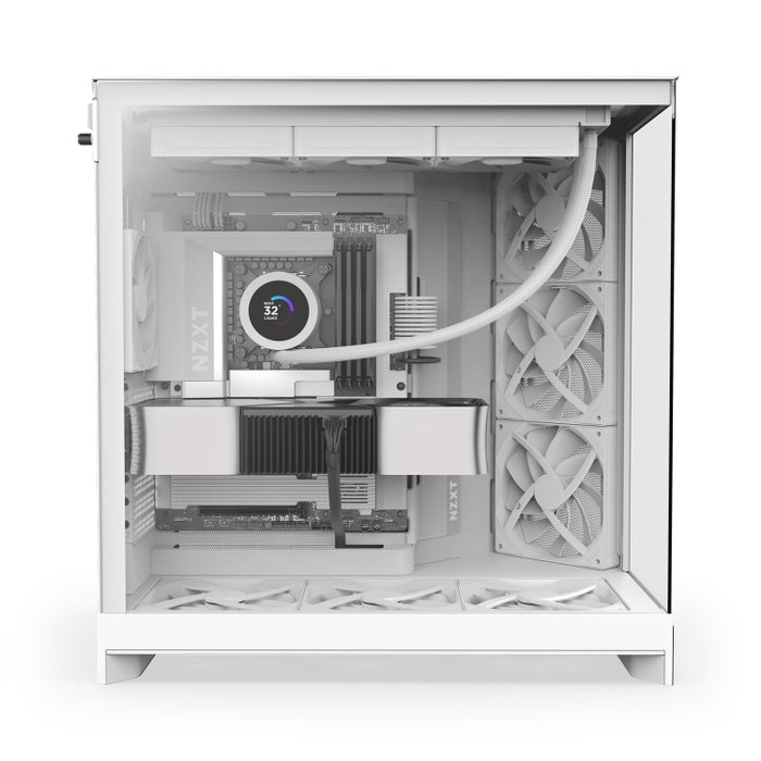 NZXT H9 Flow (2025) All White Midi Tower
