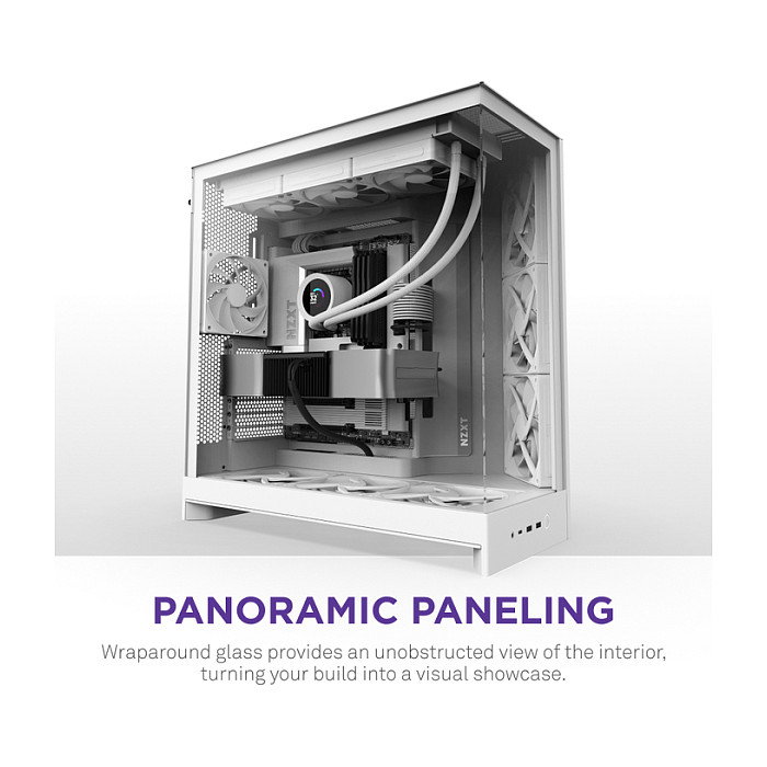 NZXT H9 Flow (2025) All White Midi Tower
