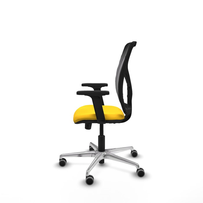 PIQUERAS Y CRESPO Silla de oficina Motilla Sincro/Traslack Amarillo y Negro PIQUERAS Y CRESPO Silla de oficina Motilla Sincro/Traslack Amarillo y Negro