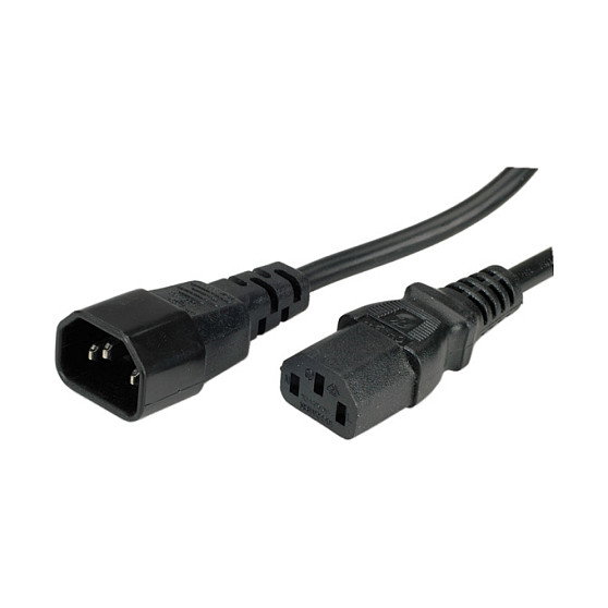 ROLINE C14 a C13 Cable de Conexión de Aparatos 0.5 m, 250V, 10A, 19.08.1505 ROLINE C14 a C13 Cable de Conexión de Aparatos 0.5 m, 250V, 10A, 19.08.1505